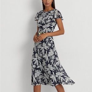 Ralph Lauren Floral Dress. Only worn once. Size 4 US.
